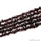 Garnet Chip Beads, 34 Inch, Natural Chip Strands, Drilled Strung Nugget Beads, 7-10mm, Polished, GemMartUSA (CHGT-70004)